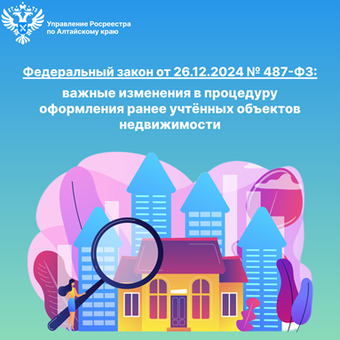 Федеральный закон от 26.12.2024 № 487-ФЗ внёс глобальные изменения в сферу недвижимости:. Федеральный закон от 26.12.2024 № 487-ФЗ внёс глобальные изменения в сферу недвижимости:.